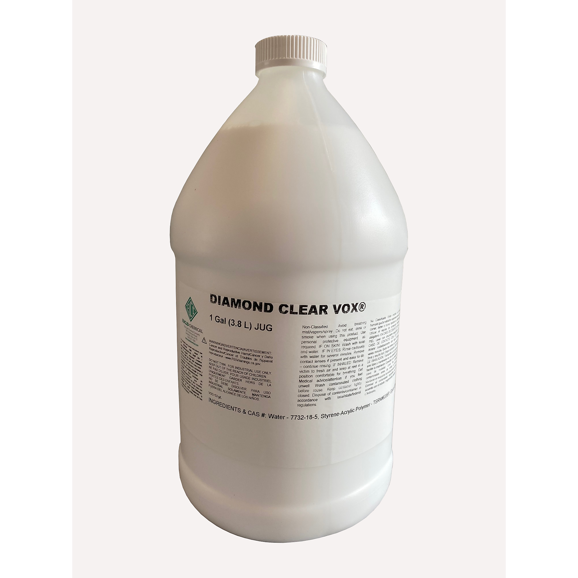 Euclid Diamond Clear VOX VOC Compliant Water-Based Non-Yellowing Cure & Seal for Concrete 1 Gallon, 6PK